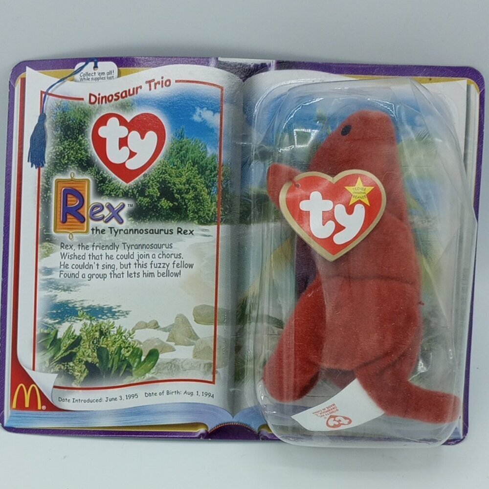TY Dinosaur Trio Rex 2000 McDonalds